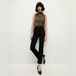 Veronica Beard Ryleigh Slim Straight High Rise Jean